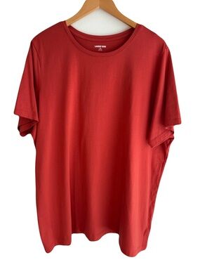 Lands' End Women's Short Sleeve Crew Tee in Rust 2X